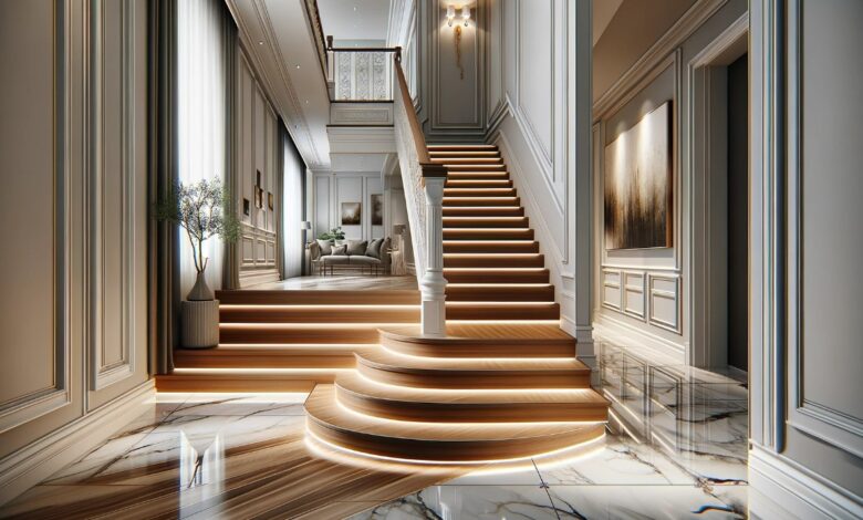Einfach Treppe renovieren mit Laminat Treppenstufen