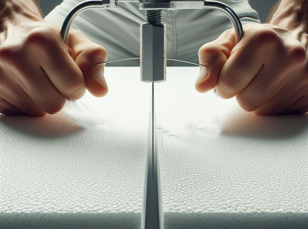 Styropor schneiden mit einem heißen Draht