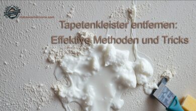 Tapetenkleister entfernen Effektive Methoden und Tricks