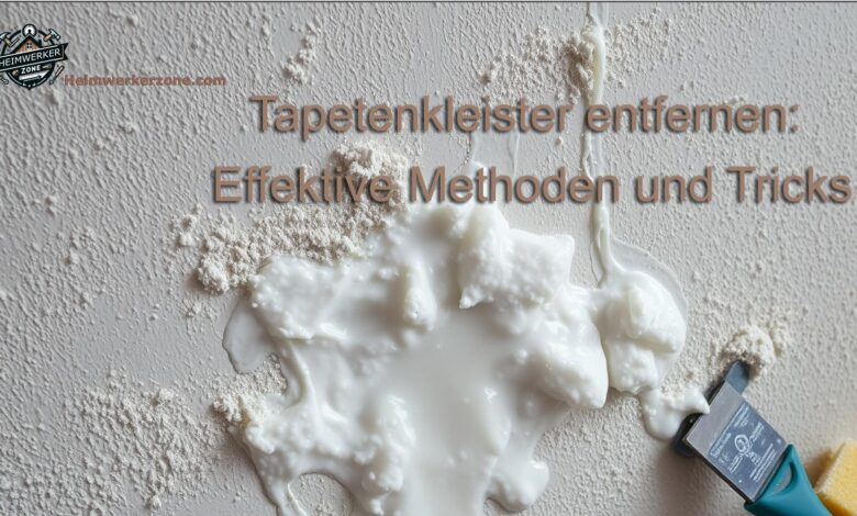 Tapetenkleister entfernen Effektive Methoden und Tricks