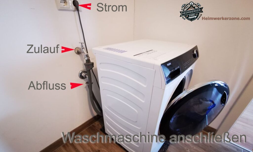 Waschmaschine anschließen in 6 detaillierten Schritten