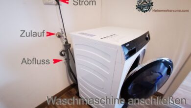 Waschmaschine anschliessen