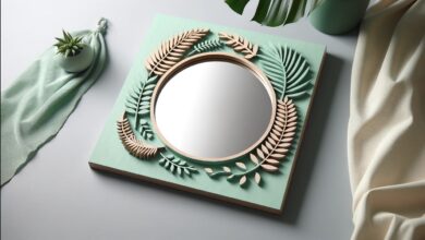 Spiegel DIY Ideen für gebrochene Spiegel