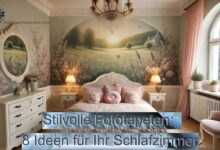 Stilvolle fototapeten fuer das Schlafzimmer