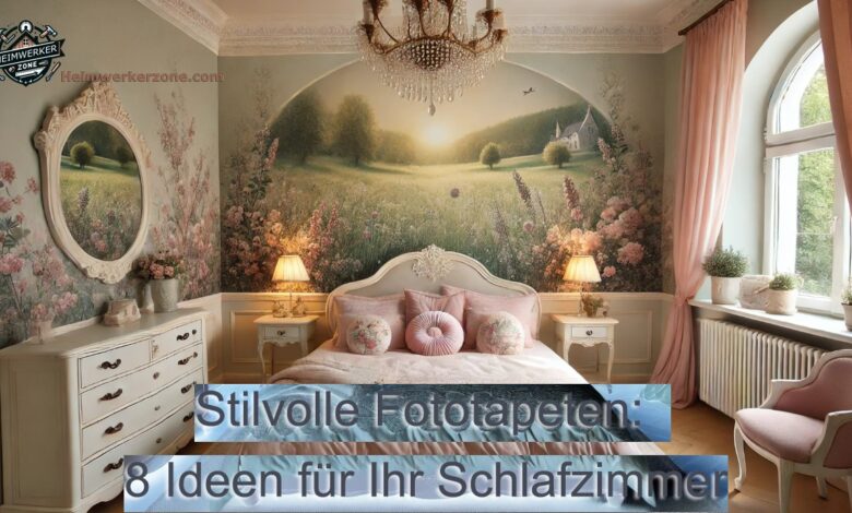 Stilvolle fototapeten fuer das Schlafzimmer