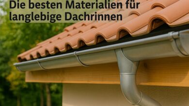 Die besten Materialien fuer langlebige Dachrinnen
