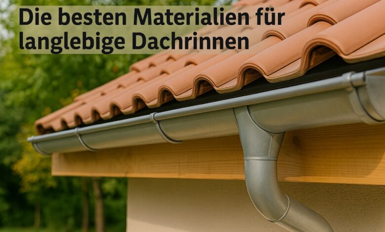 Die besten Materialien fuer langlebige Dachrinnen