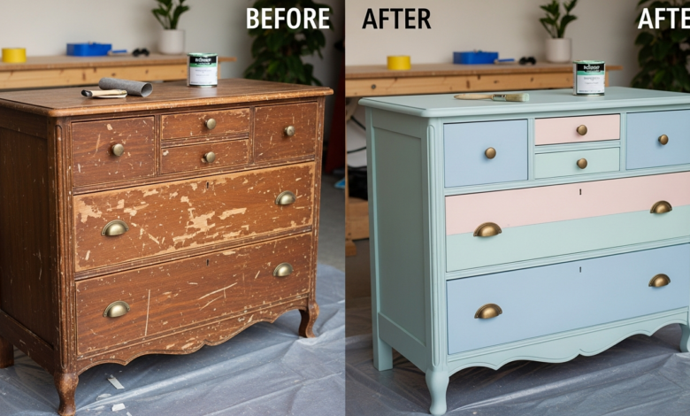 Alte Möbel streichen