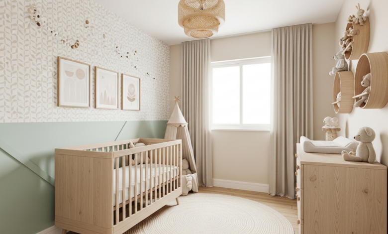 Babyzimmer streichen: Ideen für die Wandgestaltung