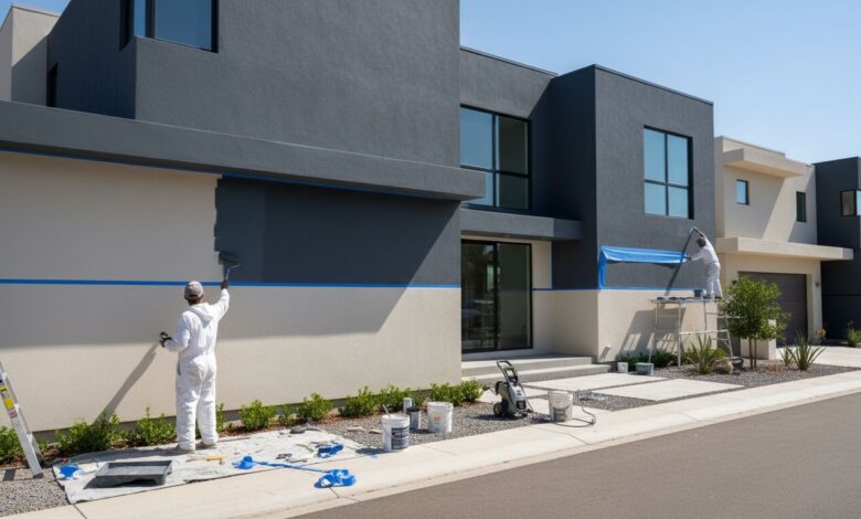 Fassade zweifarbig streichen: Ideen & Profi-Tipps