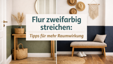 Flur zweifarbig streichen: Tipps für mehr Raumwirkung