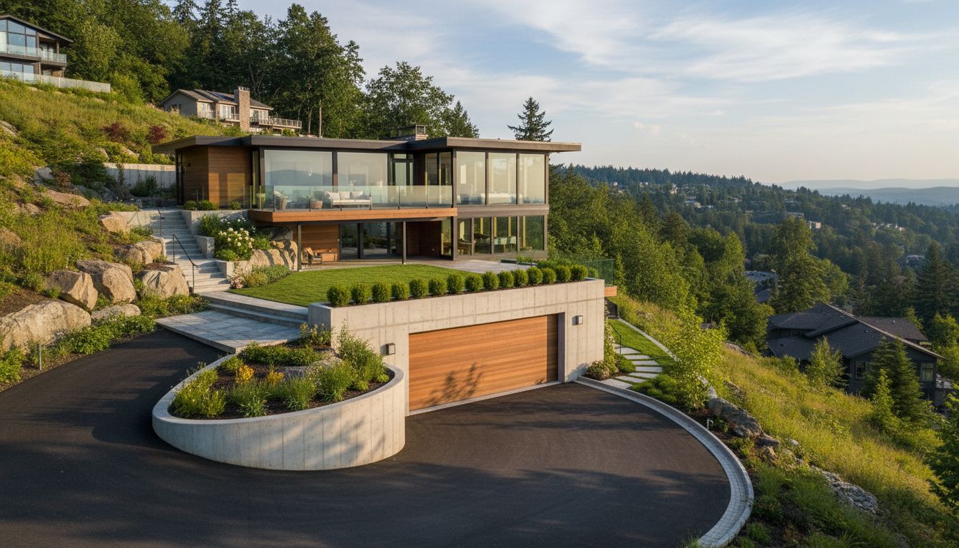 Haus in Hanglage: Zufahrt unten perfekt planen