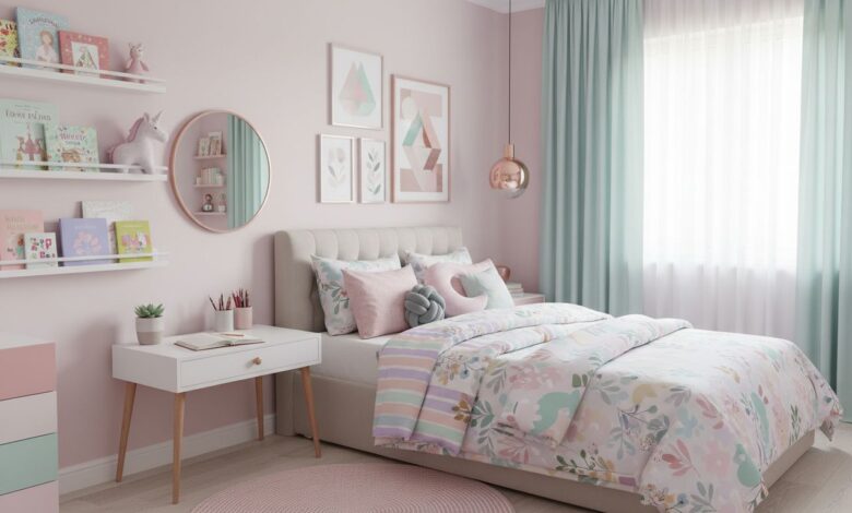 Wand streichen: Beste Ideen für Mädchenzimmer