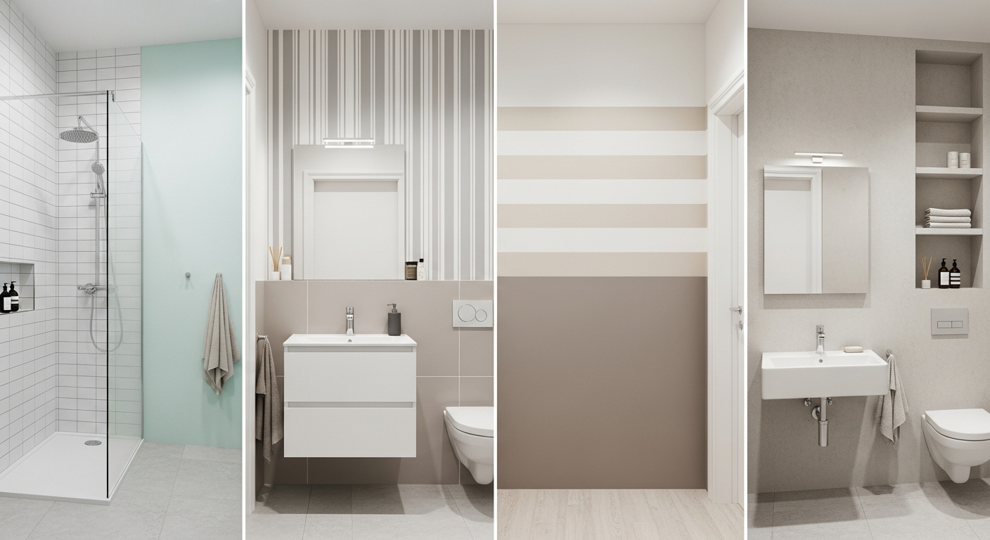 Kleines Bad streichen: 6 Ideen für optische Größe