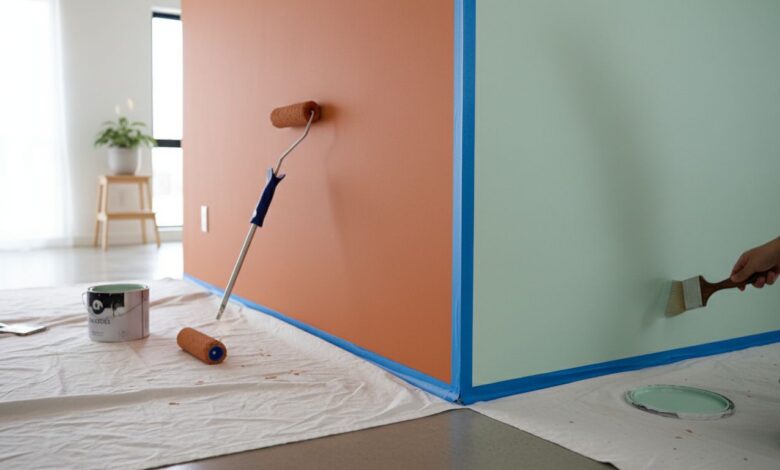 2 Wände über Eck farbig streichen: Tipps & Wirkung