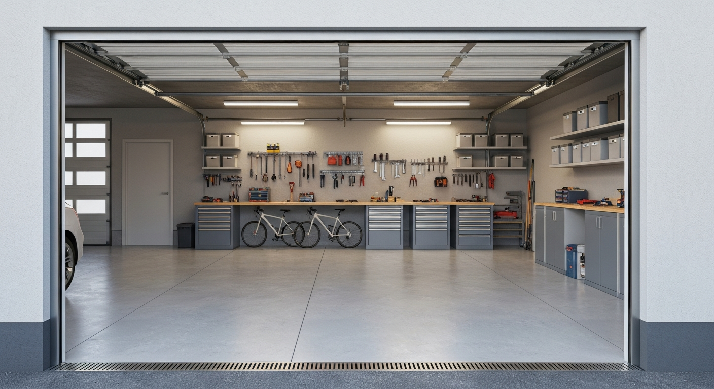 Garage einrichten: Tipps für Ordnung & Stauraum