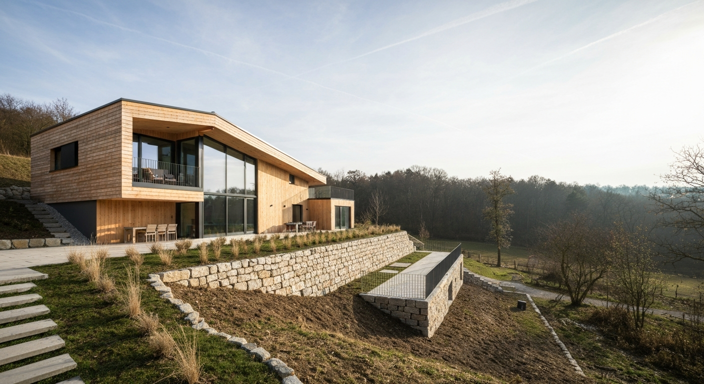Haus am Hang bauen: Ideen & Kosten für die Traum-Lage