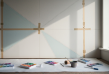 Wand mit Dreiecken streichen: Die ultimative DIY-Anleitung