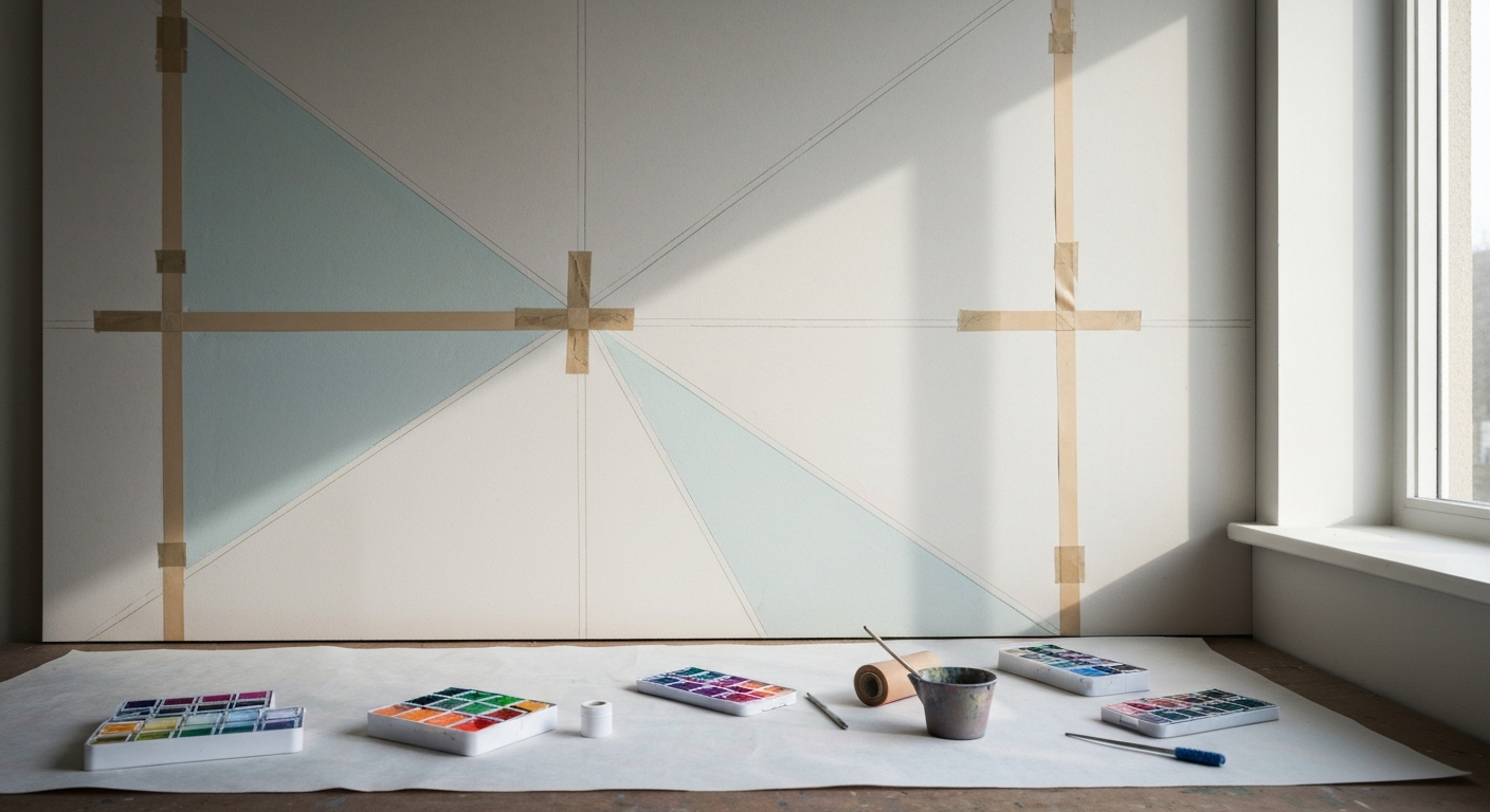 Wand mit Dreiecken streichen: Die ultimative DIY-Anleitung