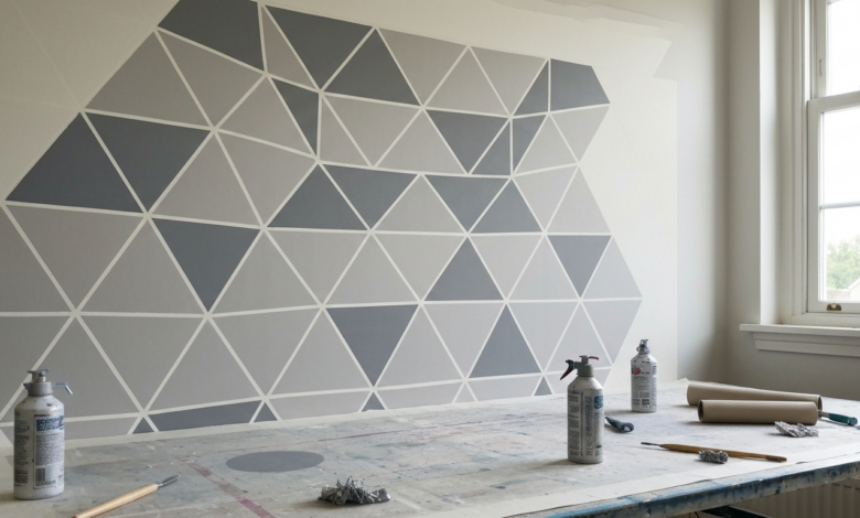 Wand streichen: Ideen & Muster in Grau für Ihr Zuhause