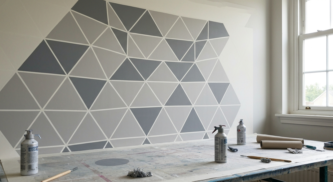 Wand streichen: Ideen & Muster in Grau für Ihr Zuhause