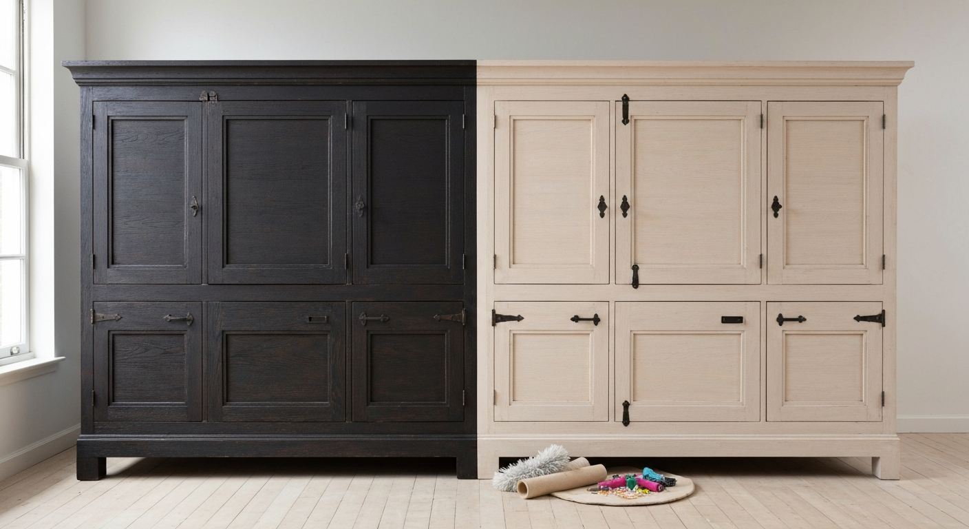 Eiche rustikal streichen: Vorher-Nachher Anleitung & Tipps