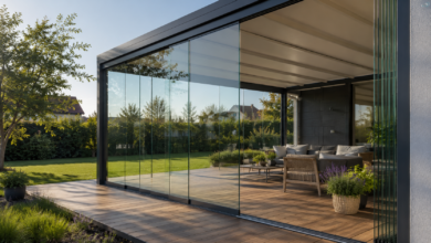 Glasschiebewand