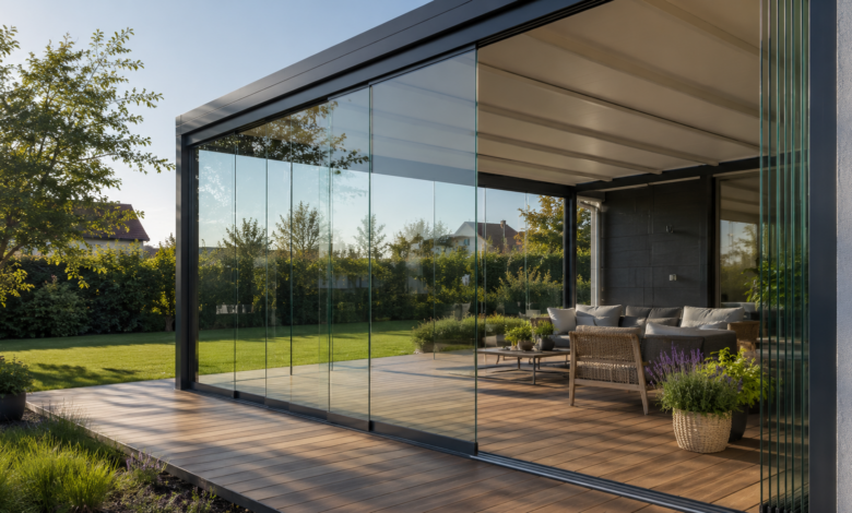 Glasschiebewand