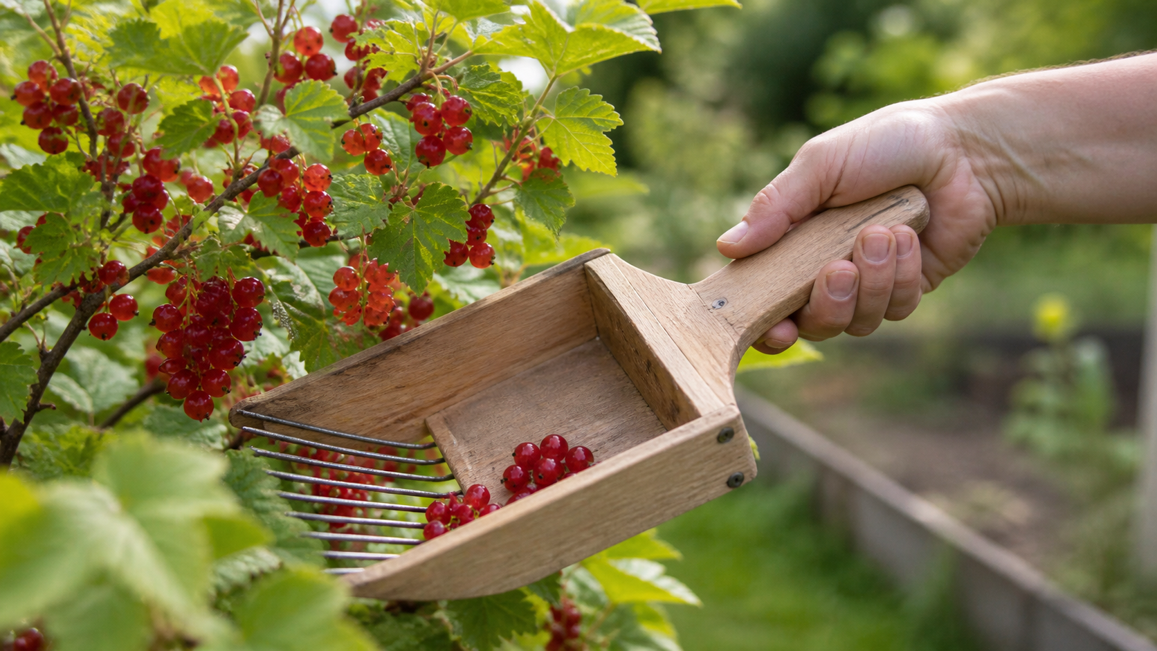 Beerenkamm selber bauen: Anleitung für die Beerenernte