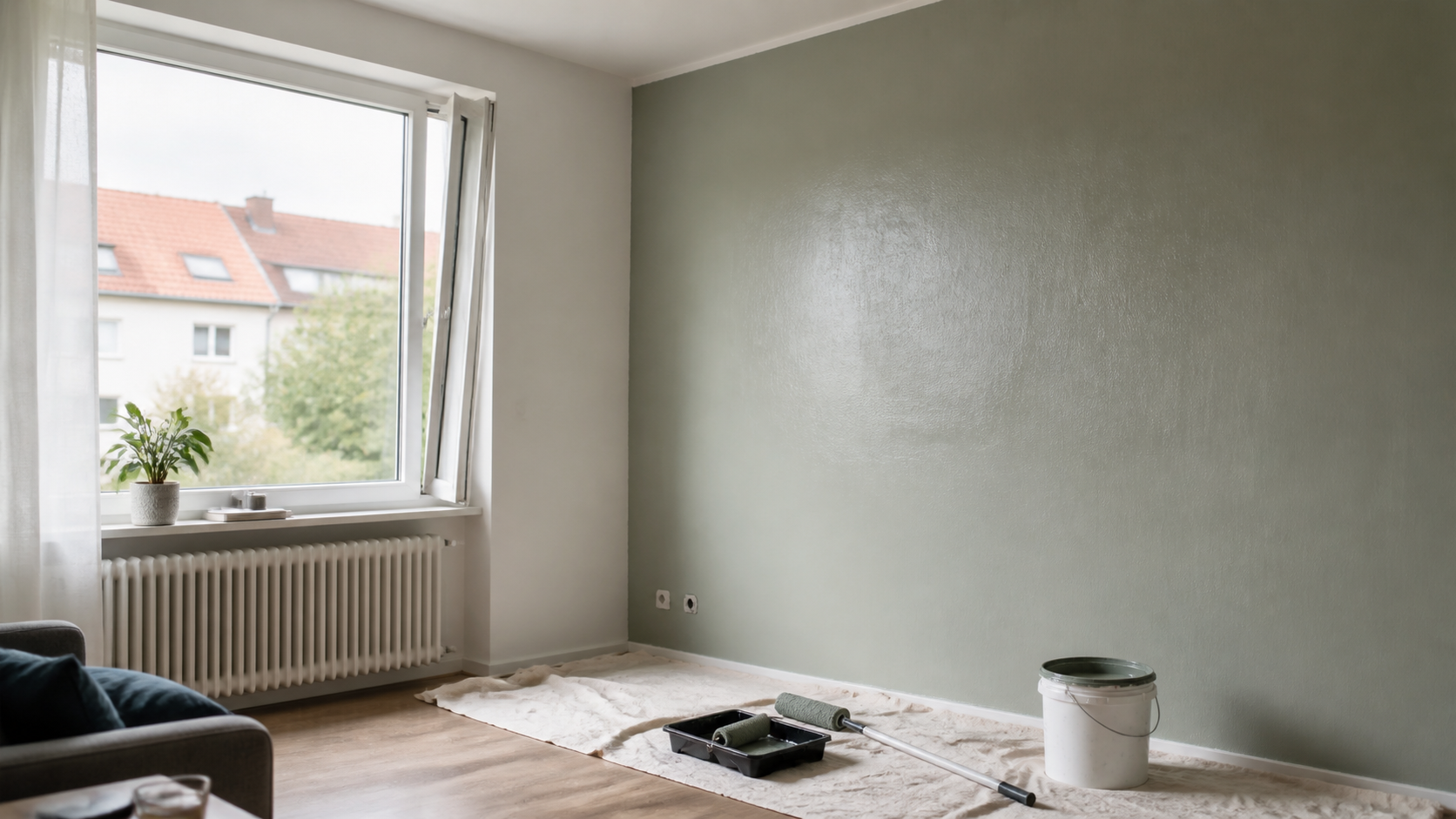 Fenster auf oder zu beim Streichen? So lüften Sie richtig