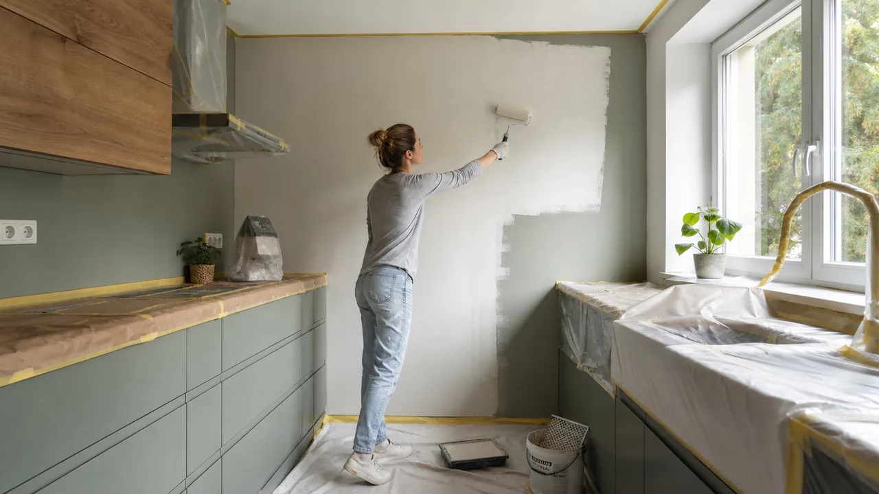 Küche streichen: Farben, Muster und robuste Wandlösungen