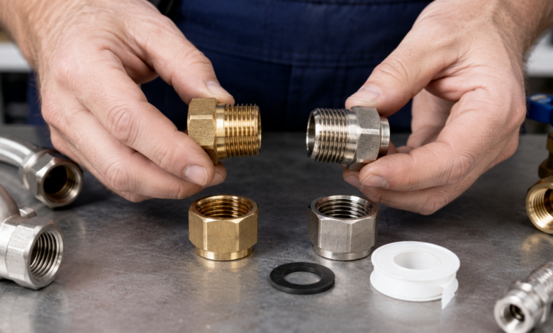 Parallele und kegelige BSP-Rohrgewinde aus Messing und Edelstahl im Vergleich